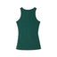 Back view of green long tank binder on white background