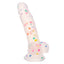 Body safe liquid silicone toy with curve and harness compatibility