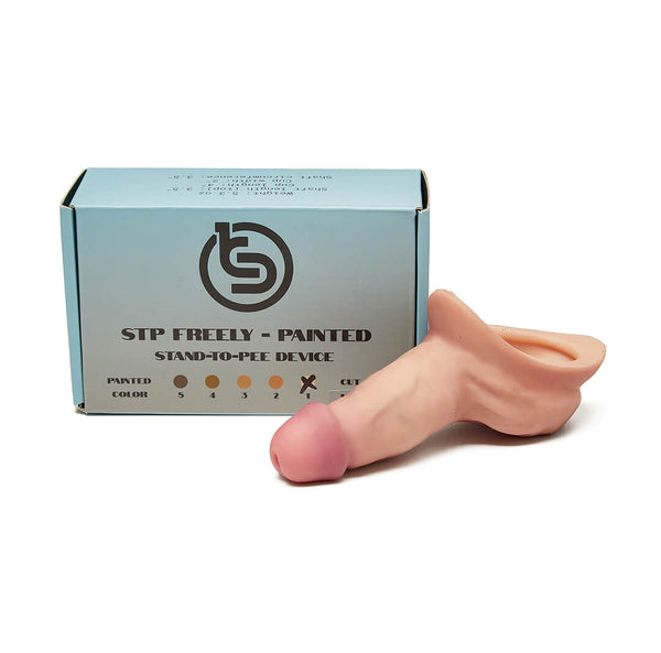 A collection of STP devices with varying skin tones, color 1 with box