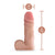 Realistic silicone Performance Packer 5 Inch with measurements on a white background
