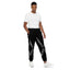 Chain Harness Black Nylon Track Pants
