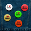 I Heart TBoys + .... Set of pin buttons