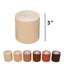 Rolls of skin-toned binding tape with a 3-inch width indicator, displaying a range of skin tones.