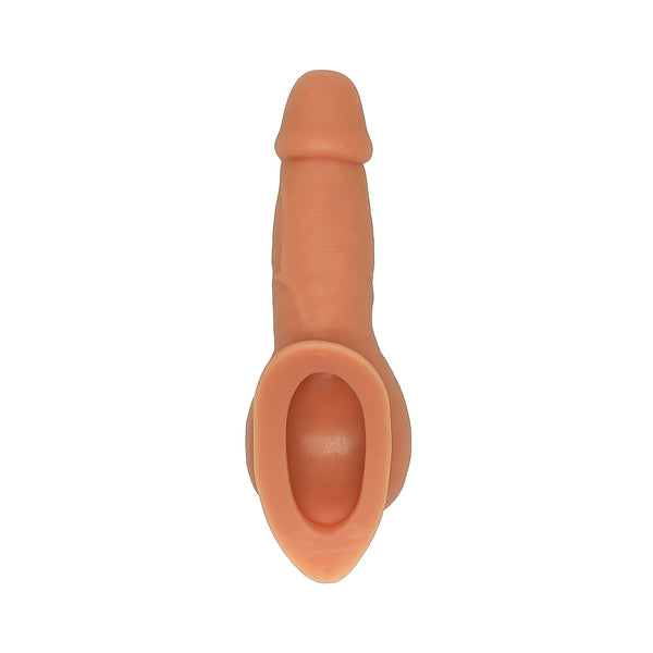 An image of the STP Freely XL 3-in-1 stand-to-pee device, showing its shape and dimensions.