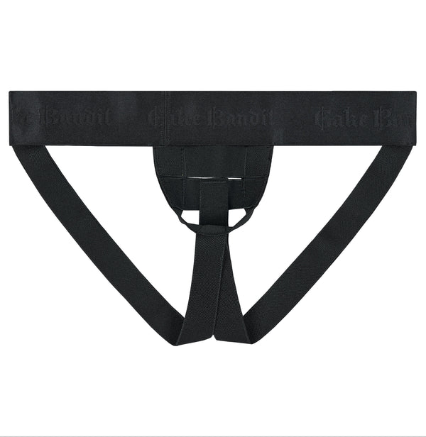Black Cake Bandit small logo monochrome harness.