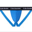 Blue jockstrap-style underwear with a black waistband featuring the brand name 'Cake Bandit' in white gothic lettering, shown against a plain white background.