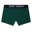 Green Cake Bandit  FLAT FRONT Boxer Briefs - 3" back view