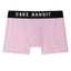 Pink Cake Bandit  FLAT FRONT Boxer Briefs - 3" front view