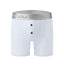 Cake Bandit Monochrome STP 6" Boxer Briefs heather grey with 2 buttons front view
