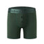 Cake Bandit Monochrome STP 6" Boxer Briefs dark green with 2 buttons front view