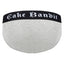 Cake Bandit FTM packing briefs with Old English logo waistband Gray Back
