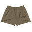 Olive with one white stripe Cake Bandit Shorts front back