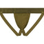 Cake Bandit small logo monochrome packing jockstrap Olive back view