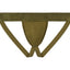 Cake Bandit small logo monochrome packing jockstrap olive front view