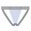 Cake Bandit Flat Front Jock Heather Grey Back