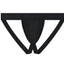 Cake Bandit monochrome black packing  jockstrap front view
