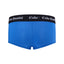 Cake Bandit 2 inch packing boxer briefs in blue, back view showing the low-rise cut and trunk-style seat