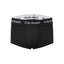 Black Cake Bandit 2" Inseam short short  trunk style packing boxer briefs underwear front view
