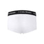 White Cake Bandit 2" Inseam short short  trunk style packing boxer briefs underwear back view