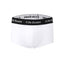 White Cake Bandit 2" Inseam short short  trunk style packing boxer briefs underwear front view