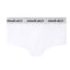 White Cake Bandit 2" Inseam short short  trunk style packing boxer briefs underwear inside pouch view