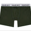 Cake Bandit 6" Dark Green boxer briefs inside pouch view
