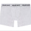 Cake Bandit 6" Heather Grey boxer briefs inside front pouch view