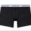 Cake Bandit swim athletic 6" boxer briefs in black front inside pouch view