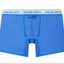 Cake Bandit swim athletic 6" boxer briefs in electric blue inside pouch view