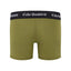 Back view of the Cake Bandit 6" packing boxer briefs, olive color with black waistband with white logo lettering