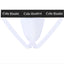 Back pouch view of the Cake Bandit White Packing Jock with black waistband with white lettering. 