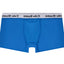 Cake Bandit electric blue flat front boxers inside pouch view