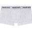 Cake Bandit heather grey flat front boxers inside pouch view