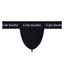 Black Cake Bandit Jock Thong, a packing thong with internal pouch and logo waistband front view