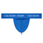 Back view of the Electric Blue Cake Bandit Jock Thong showing the single thong strap and pouch