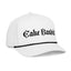 Black on White Cake Bandit hat side view