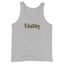 Grey White DADDY tank with hunter green letters