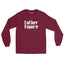 Maroon Iconic Father Figure long sleeve t-shirt