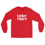 Red Father Figure Long Sleeve Shirt