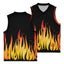 Wrestling season black mesh tank front and back