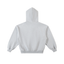 Grey contrast zip up hoodie back