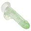 glow in the dark weed leaf silicone pleasure toy 8 inch suction base