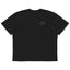 Oversized organic black I am investing in me T-Shirt back view