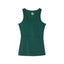 A green TGS Long Tank Chest Binder with thin straps front view.