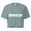 green Loverboy crop top