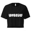 Black Loverboy crop top