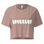 Dusty Rose Loverboy crop top