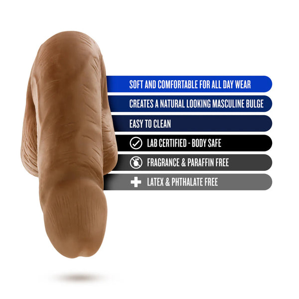 Performance Packer 5 Inch Mocha color with details written in tabs on the side.