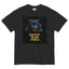 Black “Protect Trans People” t-shirt with bold wolf and starry sky graphic. Powerful queer streetwear with meaning.