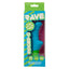 Rave G product packaging with blue and green design on a white background
